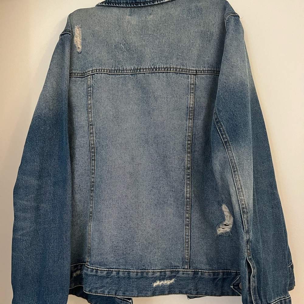 Distressed denim jacket - Picture 2 of 2